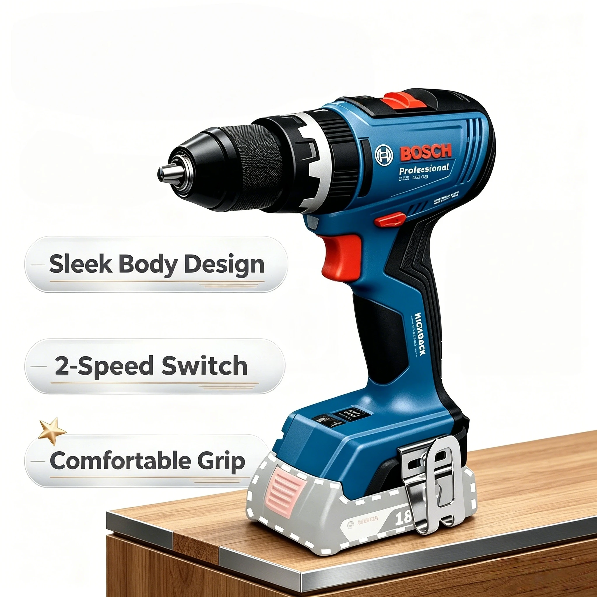Bosch Drill Gsb 18V - Compacte Bosch GSR 18V-65, GSB 18V-65