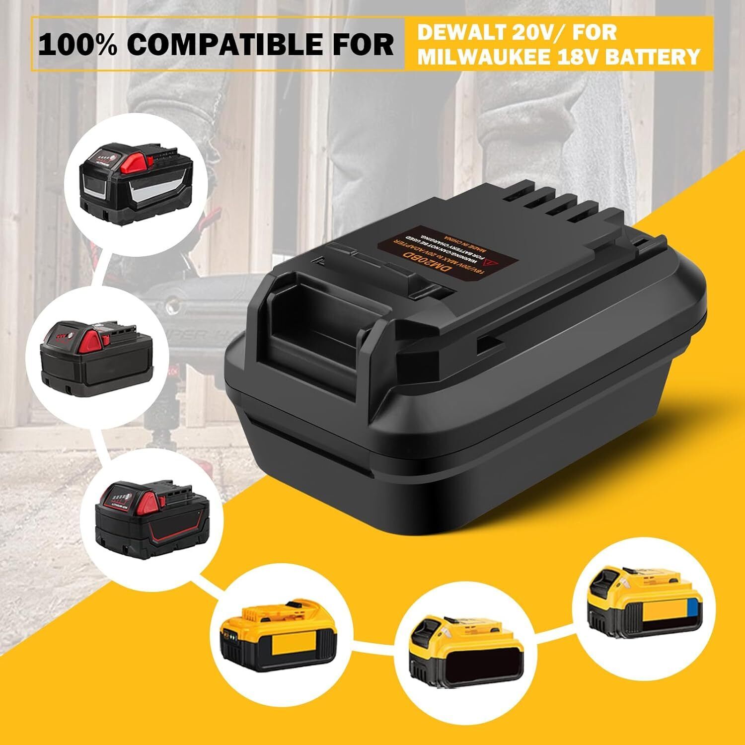 DM20BD Batterijadapter voor De - Black+Decker Tool Cordless recensie en prijs